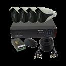 4 عدد دوربین AHD 4mp واقعی + دستگاه ضبط تصاویر DVR + متعلقات