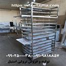ترولی استیل حمل غذای رستورانی